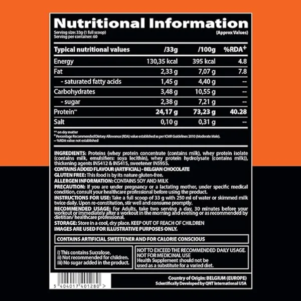 QNT Delicious Whey Isolate + Hydrolysate Protein 2Kg - Image 2