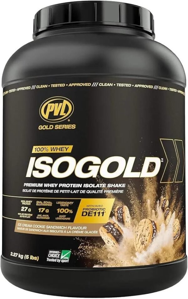 PVL Gold Series Whey Gold Protein – Crème Cookie Sandwich Overloaded (5 Lbs)