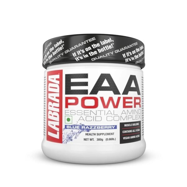 Labrada EAA POWER Essential Amino Acid Complex - 0.66 lbs (300g powder) (Blue Razzberry)