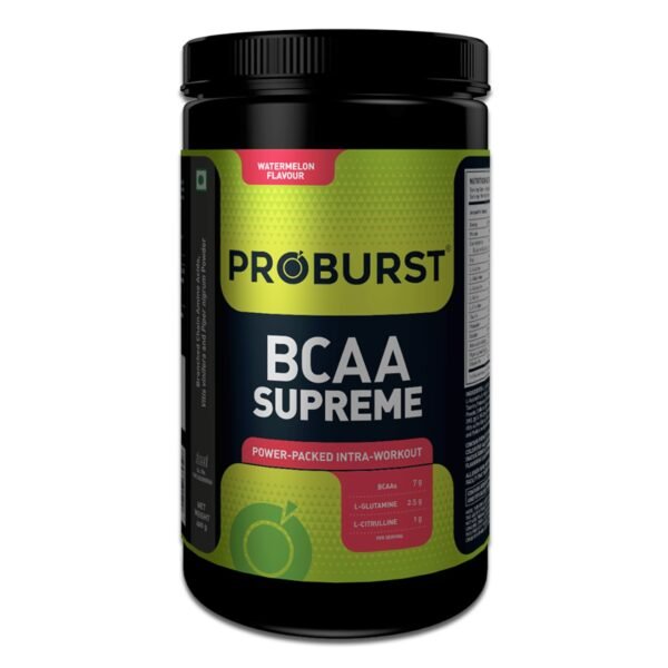 Proburst BCAA Supreme |Supplement For Pre , Post or Intra Workout 400 gm - Watermelon