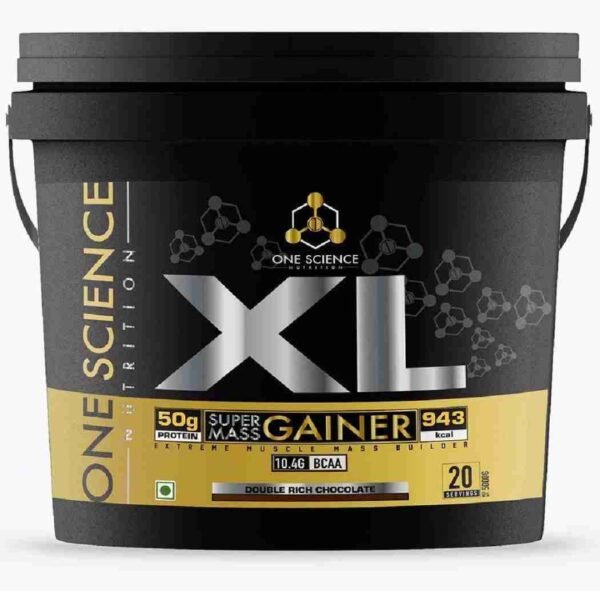 One Science Nutrition XL Super Mass Gainer – Double Rich Chocolate (11 lbs)