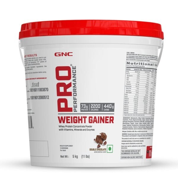 GNC Pro Performance Weight Gainer – Double Chocolate (5kg)