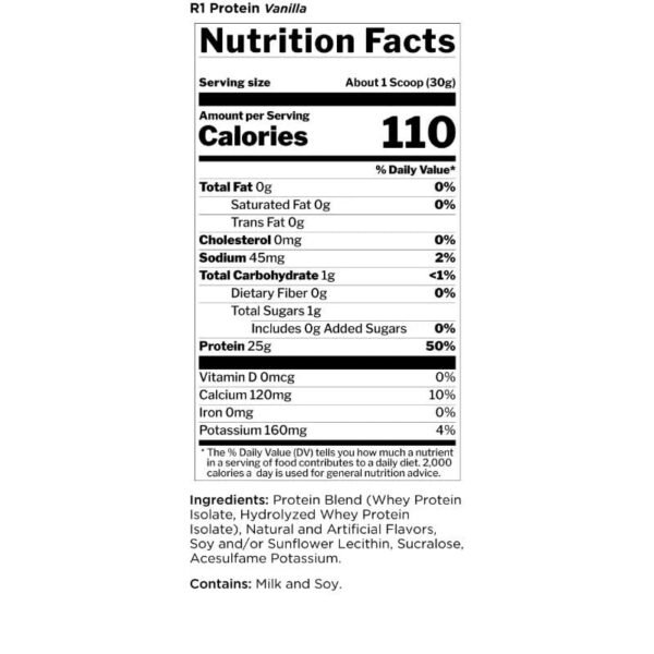 Rule 1 R1 Protein HYDRO/ISO Protein - 5.03 lbs (Vanilla) - Image 2