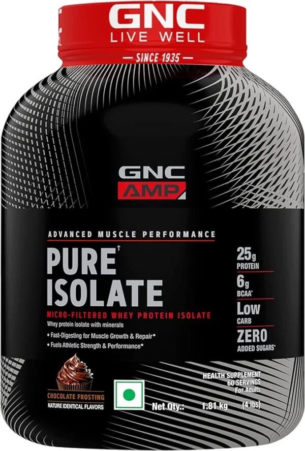 GNC AMP Pure Isolate – Chocolate Frosting (4 lbs)