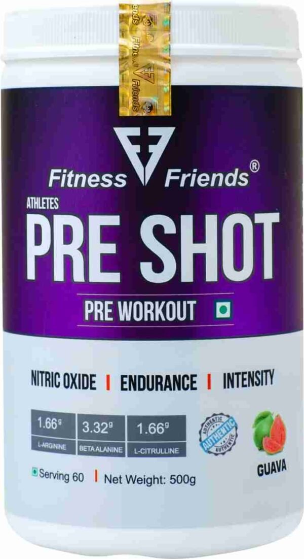 Fitness Friends Pre Shot – Guava Flavor (60 Servings)