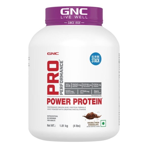 GNC Pro Performance Power Protein – Double Rich Chocolate Flavor (1.81kg)
